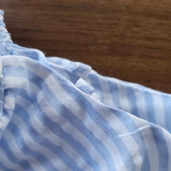 Blue Striped Women's Top - Picture 3 of 3